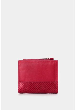 Billetera De Cuero Grabado Para Mujer Golden Billetera De Cuero Grabado Para Mujer Golden Rojo VÉLEZ