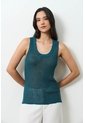 Camiseta Tejida Para Mujer Efecto Metalizado Lúrex Camiseta Tejida Para Mujer Efecto Metalizado Lúrex Azul Aguamarina S VÉLEZ de Vélez
