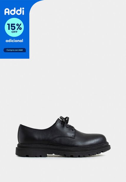 Zapatos De Cordón Arezzo De Cuero Para Hombre Efecto Envejecido Zapatos De Cordón Arezzo De Cuero Para Hombre Efecto Envejecido Negro 38 VÉLEZ