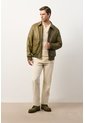 Chaqueta Aviador De Cuero Para Hombre Nila Chaqueta Aviador De Cuero Para Hombre Nila Verde Oliva S VÉLEZ de Vélez