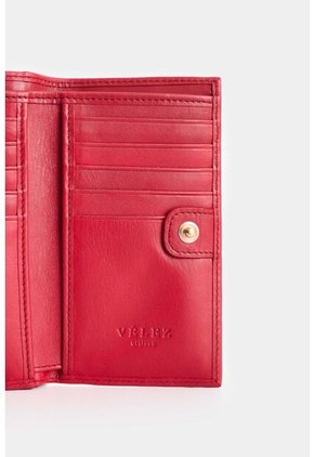 Billetera De Cuero Para Mujer Real 4 Billetera De Cuero Para Mujer Real 4 Rojo VÉLEZ