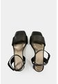 Sandalia Tacón De Cuero Grabado Para Mujer Kril Sandalia Tacón De Cuero Grabado Para Mujer Kril Negro 39 VÉLEZ de Vélez