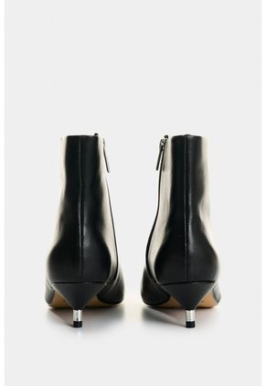 Botines De Cuero Para Mujer Pearl Botines De Cuero Para Mujer Pearl Negro 35 VÉLEZ