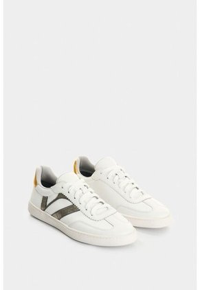 Tenis De Cuero Grabado Para Mujer Flair Tenis De Cuero Grabado Para Mujer Flair Blanco 39 VÉLEZ