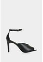 Sandalia Tacón Duna En Cuero Folia Para Mujer Peep Toe Sandalia Tacón Duna En Cuero Folia Para Mujer Peep Toe Negro 37 VÉLEZ de Vélez
