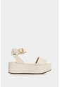Sandalia Plataforma De Cuero Para Mujer Soren Sandalia Plataforma De Cuero Para Mujer Soren Beige 36 VÉLEZ de Vélez