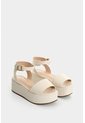 Sandalia Plataforma De Cuero Para Mujer Soren Sandalia Plataforma De Cuero Para Mujer Soren Beige 36 VÉLEZ de Vélez