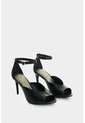 Sandalia Tacón Duna En Cuero Folia Para Mujer Peep Toe Sandalia Tacón Duna En Cuero Folia Para Mujer Peep Toe Negro 37 VÉLEZ de Vélez