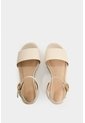 Sandalia Plataforma De Cuero Para Mujer Soren Sandalia Plataforma De Cuero Para Mujer Soren Beige 36 VÉLEZ de Vélez