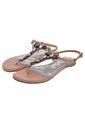 Sandalia Plana Rosa Velez de Vélez