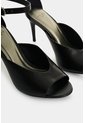 Sandalia Tacón Duna En Cuero Folia Para Mujer Peep Toe Sandalia Tacón Duna En Cuero Folia Para Mujer Peep Toe Negro 37 VÉLEZ de Vélez