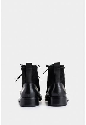 Botas Solar De Cuero Para Hombre Combinación De Texturas Botas Solar De Cuero Para Hombre Combinación De Texturas Negro 40 VÉLEZ
