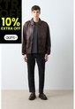 Chaqueta Bomber De Cuero Para Hombre Meridian Chaqueta Bomber De Cuero Para Hombre Meridian Cafe XL VÉLEZ de Vélez