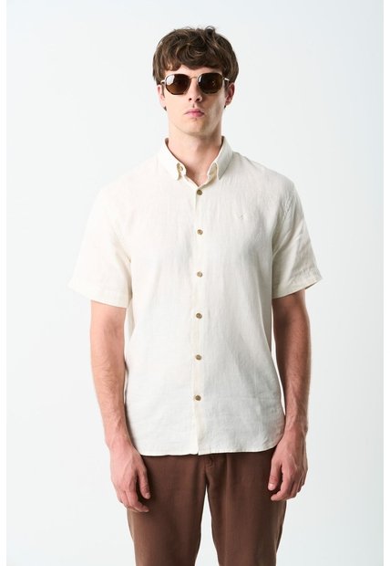 Camisa Manga Corta Semi Fitted Para Hombre Sevilla Camisa Manga Corta Semi Fitted Para Hombre Sevilla Arena S VÉLEZ