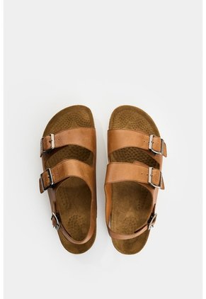 Sandalia En Cuero Para Hombre Fail Sandalia En Cuero Para Hombre Fail Miel 38 VÉLEZ