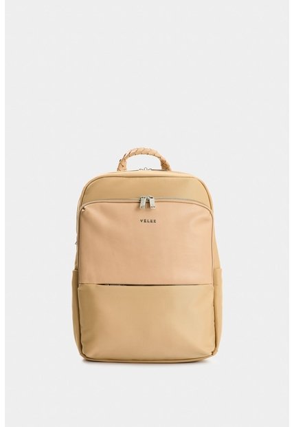 Morral Marfilo De Cuero Y Nylon Para Mujer Manija Trenzada Morral Marfilo De Cuero Y Nylon Para Mujer Manija Trenzada Arena VÉLEZ
