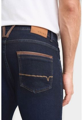 Jean Hori Blue Denim Para Hombre Pasadores En Cuero Jean Hori Blue Denim Para Hombre Pasadores En Cuero Azul 38 VÉLEZ