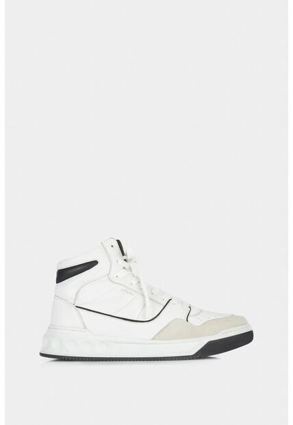 Tenis Lisboa De Cuero Para Hombre Silueta Con Bota Tenis Lisboa De Cuero Para Hombre Silueta Con Bota Blanco 39 Vélez