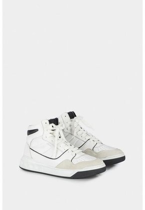 Tenis Lisboa De Cuero Para Hombre Silueta Con Bota Tenis Lisboa De Cuero Para Hombre Silueta Con Bota Blanco 39 Vélez