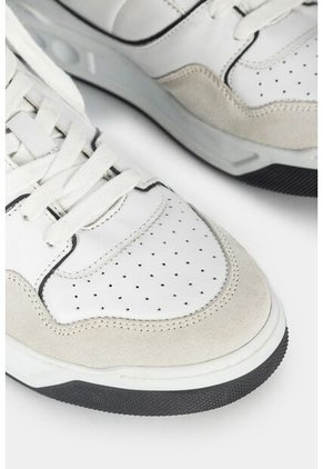 Tenis Lisboa De Cuero Para Hombre Silueta Con Bota Tenis Lisboa De Cuero Para Hombre Silueta Con Bota Blanco 39 Vélez