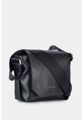 Manos Libres Júpiter De Cuero Para Mujer Detalle Tejido Manos Libres Júpiter De Cuero Para Mujer Detalle Tejido Negro Vélez