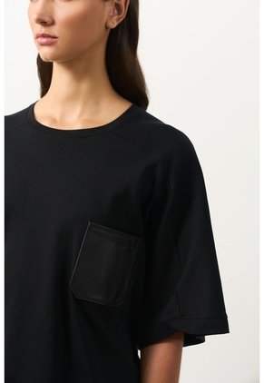 Camiseta Manga Ranglan Para Mujer Nacarina Camiseta Manga Ranglan Para Mujer Nacarina Negro L VÉLEZ