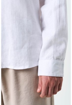 Camisa Manga Larga Semi Fitted Para Hombre Roma Camisa Manga Larga Semi Fitted Para Hombre Roma Blanco S VÉLEZ