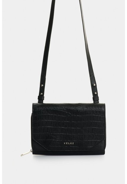 Manos Libres Mini En Cuero Para Mujer Abi Manos Libres Mini En Cuero Para Mujer Abi Negro VÉLEZ