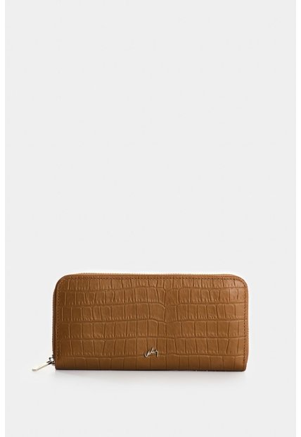 Porta Chequera Tulia De Cuero Para Mujer Con Grabado Porta Chequera Tulia De Cuero Para Mujer Con Grabado Miel VÉLEZ