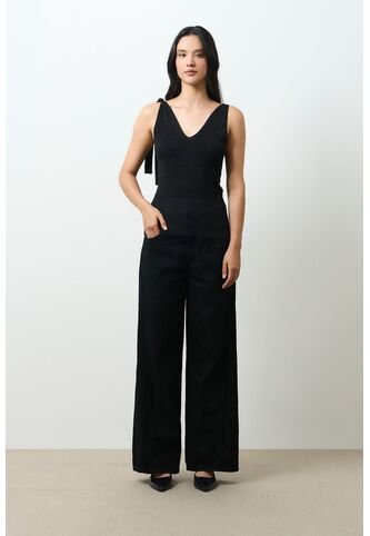 Top Tejido Ajustado Para Mujer Tritón Top Tejido Ajustado Para Mujer Tritón Negro XL VÉLEZ Vélez