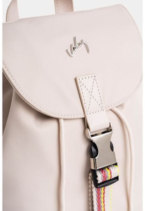 Morral Elora En Lona Y Cuero Para Mujer Detalle Contraste Morral Elora En Lona Y Cuero Para Mujer Detalle Contraste Blanco Vélez