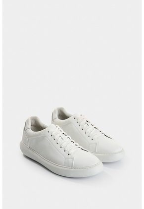 Tenis Cabernet De Cuero Para Hombre Acabado Abatanado Tenis Cabernet De Cuero Para Hombre Acabado Abatanado Blanco 39 VÉLEZ