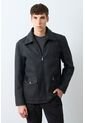 Chaqueta De Tela Y Cuero Para Hombre Oroa Chaqueta De Tela Y Cuero Para Hombre Oroa Negro XL VÉLEZ de Vélez