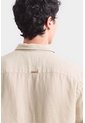 Camisa Manga Larga En Lino Para Hombre Silueta Semi Ajustada Camisa Manga Larga En Lino Para Hombre Silueta Semi Ajustada Verde Oliva M VÉLEZ de Vélez
