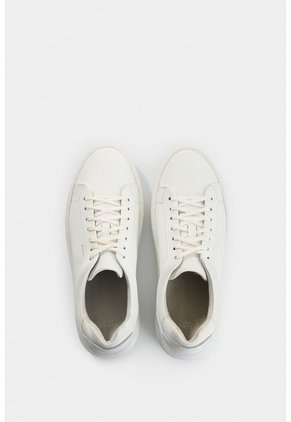 Tenis Cabernet De Cuero Para Hombre Acabado Abatanado Tenis Cabernet De Cuero Para Hombre Acabado Abatanado Blanco 39 VÉLEZ