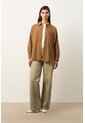 Camisa Manga Larga Oversized Para Mujer Claire Camisa Manga Larga Oversized Para Mujer Claire Miel XL VÉLEZ de Vélez