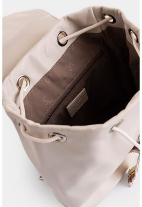 Morral Elora En Lona Y Cuero Para Mujer Detalle Contraste Morral Elora En Lona Y Cuero Para Mujer Detalle Contraste Blanco Vélez