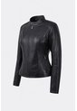 Chaqueta Rider De Cuero Para Mujer Fit Slim Chaqueta Rider De Cuero Para Mujer Fit Slim Negro M VÉLEZ de Vélez