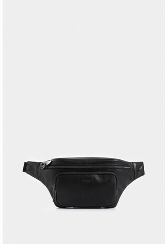 Riñonera Arezzo De Cuero Para Hombre Casual Riñonera Arezzo De Cuero Para Hombre Casual Negro VÉLEZ Vélez