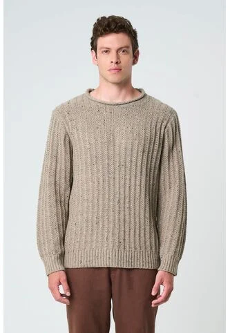 Sweater Selva Tejido Para Hombre Cuello Bandeja Sweater Selva Tejido Para Hombre Cuello Bandeja Tabaco S VÉLEZ Vélez