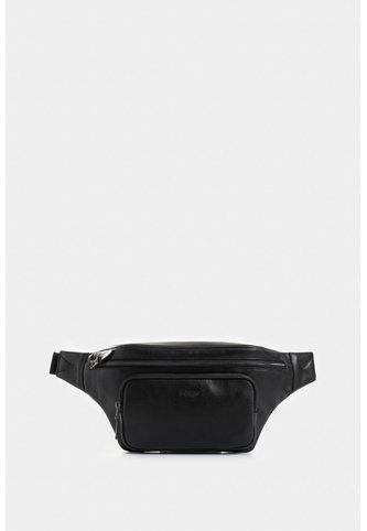 Riñonera Arezzo De Cuero Para Hombre Casual Riñonera Arezzo De Cuero Para Hombre Casual Negro VÉLEZ Vélez