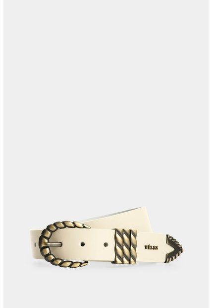 Cinturón Unifaz En Cuero Para Mujer Tikal Cinturón Unifaz En Cuero Para Mujer Tikal Crema S VÉLEZ