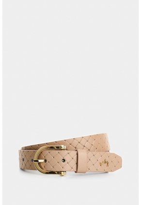 Cinturón Unifaz Aka 2.0 De Cuero Para Mujer Grabado Cinturón Unifaz Aka 2.0 De Cuero Para Mujer Grabado Beige M VÉLEZ