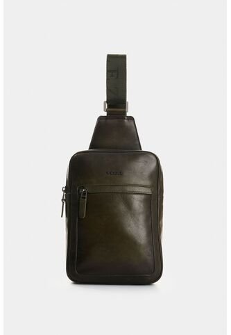 Manos Libres De Cuero Para Hombre Hazel Manos Libres De Cuero Para Hombre Hazel Verde Oliva VÉLEZ Vélez