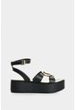 Sandalia Plataforma De Cuero Para Mujer Lagoon Sandalia Plataforma De Cuero Para Mujer Lagoon Negro 38 VÉLEZ de Vélez