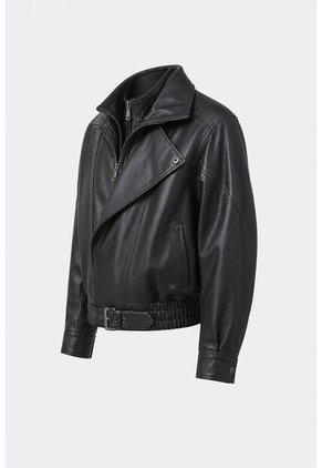 Chaqueta Bomber De Cuero Para Mujer Lumos Chaqueta Bomber De Cuero Para Mujer Lumos Cafe XXL VÉLEZ