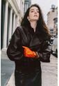 Chaqueta Bomber De Cuero Para Mujer Lumos Chaqueta Bomber De Cuero Para Mujer Lumos Cafe XXL VÉLEZ de Vélez