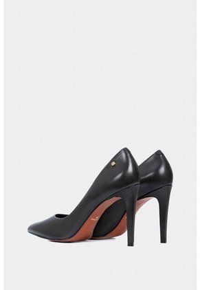 Tacones Cerrados De Cuero Liso Tacones Cerrados De Cuero Liso Negro 40 VÉLEZ