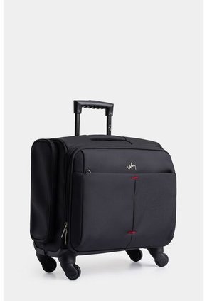 Maleta Terracotaona Por Cuero 16" Summer Negro Maleta Terracota Lona Por Cuero 16" Summer Negro VÉLEZ