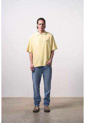 Polo Manga Corta Para Hombre Polo Manga Corta Para Hombre Amarillo L VÉLEZ